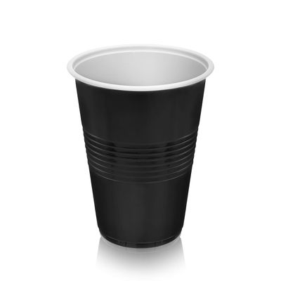 TRUE Plastic Cups for Cocktails, Soda, Iced Coffee, Iced Tea, Beer Pong, Disposable Cups for Birthday Party, Game Nights, Happy Hour, Picnic, Beach Trips, Camping, 16 oz, Set of 50, Black