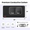 Hooga Grounding Mat for Sleep, Energy, Pain Relief, Inflammation, Balance, Wellness. Earth Connected Indoor Grounding for Home, Office, Work. 15 Foot Cord Included. Conductive Carbon view 3