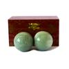 Addune Hand Exercise Balls Marble Dark Green Baoding Balls Chinese Health Massage Balls Stress Relieve Relax Fingers Gift for Parents Programmer (Dark Green, 2'') view 1