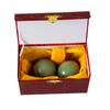 Addune Hand Exercise Balls Marble Dark Green Baoding Balls Chinese Health Massage Balls Stress Relieve Relax Fingers Gift for Parents Programmer (Dark Green, 2'') view 2
