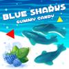 Blue Sharks Gummy Candy | 1 Pound Bulk Bag | Raspberry Marshmallow Flavors view 3