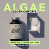 AMANDEAN Vegan Omega 3 Supplement. Premium Fish Oil Alternative. Algae DHA & EPA. Carrageenan Free Softgels. Algal Essential Fatty Acids. Plant Based Heart, Brain, Eye, Skin, Immune Support. (120ct) view 2