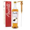 Amoretti - Sugar Free French Vanilla Syrup, 94 Servings Per Bottle (750 ml), with Pump for Flavoring Coffees, Cocktails, and other Beverages, Gluten Free, GMO/GEO Free, Preservative Free view 1