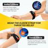 CAMBIVO 2 Pack Tennis Elbow Brace for Men & Women, Elbow Pain Relief for Tendonitis, Tennis & Golfer's Elbow, Adjustable Elbow Strap with Compression Pad (Black) view 4