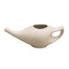 ANCIENT IMPEX Ceramic Neti Pot 250 ml (Ivory Matte) with 5 Neti Salt Sachets  Natural Remedy for Sinus Relief, Congestion, Allergy & Nasal Cleansing view 1