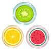 Hilph Kid Ice Packs, Reusable Boo Boo Ice Packs for Kids & Toddlers & Baby Injuries, Hot Cold Compress for Body Pain Relief, Bumps & Bruises, Toothache, Fever, 4.5 Inch, 3 Packs, Fruit view 1