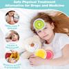 Hilph Kid Ice Packs, Reusable Boo Boo Ice Packs for Kids & Toddlers & Baby Injuries, Hot Cold Compress for Body Pain Relief, Bumps & Bruises, Toothache, Fever, 4.5 Inch, 3 Packs, Fruit view 2