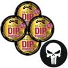 TeaZa Herbal Pouch Bangin Black Cherry 4 Cans with DC Crafts Nation Skin Can Cover - Skull view 1