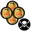 TeaZa Herbal Pouch Cinnamon 4 Cans with DC Crafts Nation Skin Can Cover - Jolly Roger view 1