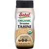 Sadaf Organic Sesame Tahini in Squeeze Bottle - Organic Certified by IQC Tahini Pure Sesame Paste - Tahini paste for Hummus, Baba Ghanoush and Dressings - 12.35 oz view 1