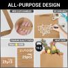 EUSOAR Large Kraft Bags with Handles, 25 Pack 9.8x5.1x12.6" Paper Gift Bags Bulk, Shopping and Merchandise Bag for Party Favors, Wedding, Boutique, Grocery, Retail, Business, Birthday view 3