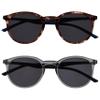OPULIZE MET Reading SunGlasses for Women Men, Large Frame with UV400 Protection, Brown,Grey +3.5 (Pack of 2) view 1