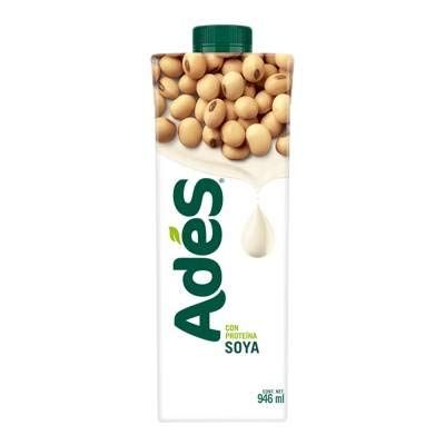 Ades Fruit Flavored Soy Drink, 1 Count, 946 ml (32 oz) (All Natural Soy)