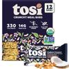 Tosi Meal Nut Bars, Cashew Coconut, Healthy Snacks for Adults & Kids, Crunchy Plant Based Protein Bar (14G), Keto Snacks, Vegan, Gluten & Soy Free, Low Sugar, Omega 3s, 2.4oz, 12-Pack view 1