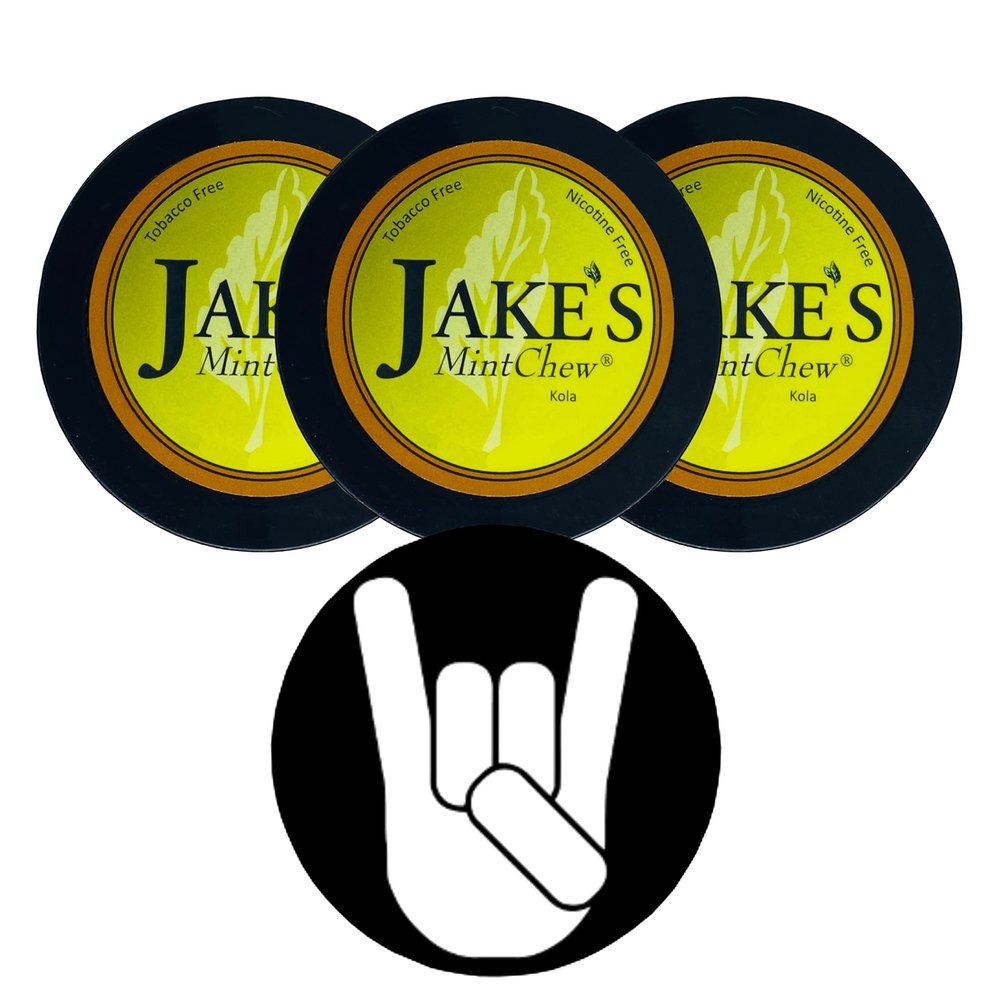 Jake's Mint Chew Kola 3 Cans with DC Crafts Nation Skin Can Cover - Metal