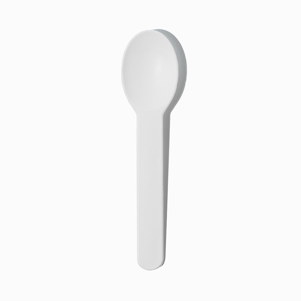1000-Count Heavy Duty Plastic Ice Cream Spoons White Color | Dishwasher Safe & Reusable for Ice Cream, Yogurt | Frozen Dessert Supplies
