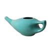 ANCIENT IMPEX Ceramic Neti Pot 250 Ml (Turquoise) with 5 Sachets Neti Salt | Natural Remedy for Nasal Hygiene, Congestion & Sinus Flush | Eco-Friendly Ayurvedic Nasal Rinse Pot view 4