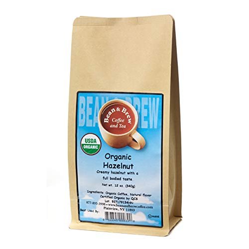 Bean & Brew Coffee & Tea Organic Hazelnut, 12 Oz