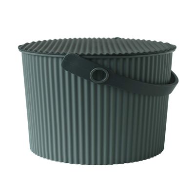 Hachimankasei 239857 Sceltevie omnioutil Natural Luxe Basket, Baked Green, S, 2.2 gal (8 L)