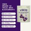 ViBERi Freeze-Dried Organic Blackcurrants 120 g | 100% NZ-Grown Superfruit Berries, Natural Vitamin C & Anthocyanins, Vegan  Non-GMO  No Added Sugar view 4