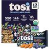 Tosi Meal Nut Bars, Almond Blueberry, Healthy Snacks for Adults & Kids, Crunchy Plant Based Protein Bar (14G), Keto Snacks, Vegan, Gluten & Soy Free, Low Sugar, Omega 3s, 2.4oz, 12-Pack view 1