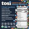Tosi Meal Nut Bars, Almond Blueberry, Healthy Snacks for Adults & Kids, Crunchy Plant Based Protein Bar (14G), Keto Snacks, Vegan, Gluten & Soy Free, Low Sugar, Omega 3s, 2.4oz, 12-Pack view 2