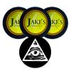 Jake's Mint Chew Kola 3 Cans with DC Crafts Nation Skin Can Cover - Illuminati view 1