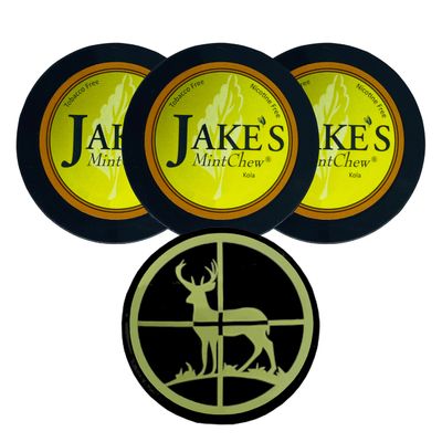 Jake's Mint Chew Kola 3 Cans with DC Crafts Nation Skin Can Cover - Deer