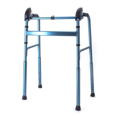 LIYIN- Walker Lightweight Aluminium Folding Walking Frame Height Adiustable for The Elderly and Disabled