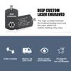 Divoti Custom Medical Alert ID Necklace for Men, Stylish Durable Rustproof Construction | Laser Engraved Chic Black & Silver Tag Pendant Jewelry  28' Ball Chain/Black view 2