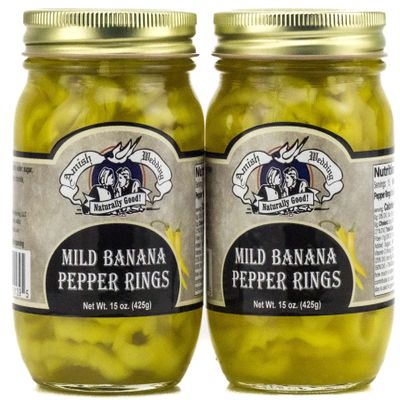 Amish Wedding Mild Banana Peppers (2 Jars)