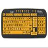AliMed EZ See Keyboard, Yellow/Black view 1