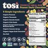 Tosi Meal Nut Bars, Peanut Dark Chocolate, Healthy Snacks for Adults & Kids, Crunchy Plant Based Protein Bar (16G), Keto Snacks, Vegan, Gluten & Soy Free, Low Sugar, Omega 3s, 2.4oz, 12-Pack view 2