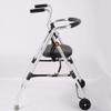 LIYIN- Walker Lightweight Foldable Rollator Seat and Backrest, Elderly Aluminum Pedestrian Car Portable Trolley Travel Shopping Cart view 4