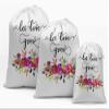 Darling Souvenir White Let Love Grow Wedding Favor Party Supplies Favor Bags Gift Pouches 15 Pieces view 1
