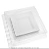 " OCCASIONS " 60 Piece Plates Pack, Heavyweight Disposable Wedding Party Plastic Bowls (12oz Soup Bowl, Square White) view 3