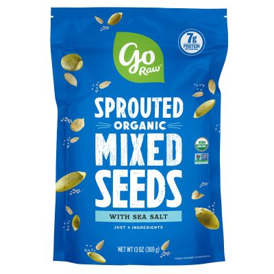 Go Raw Organic Sprouted Mixed Seeds, 13 oz, Unsalted, Keto, Kosher, Superfood