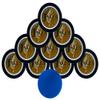 Jake's Mint Chew Licorice 10 Cans with DC Crafts Nation Skin Can Cover - Blue view 1