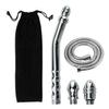 3 Head Shower Enema Flusher Attachment with 59" Shower Hose for Portable Bathroom Kit Flush Enema Toilet Bent Zinc Alloy Washing and Cleaning Tool with 2 Shower Heads view 1