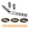 3 Head Shower Enema Flusher Attachment with 59" Shower Hose for Portable Bathroom Kit Flush Enema Toilet Bent Zinc Alloy Washing and Cleaning Tool with 2 Shower Heads view 3