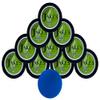 Jake's Mint Chew Spearmint 10 Cans with DC Crafts Nation Skin Can Cover - Blue view 1