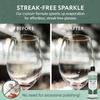 IMPRESA Concentrated Liquid Wine Glass Cleaner - 8 Fl Oz, Unscented Streak-Free Water Spot Removal & Cloudy Glassware Cleaner - Unscented Odor-Free Cleaning & Wine Glass Soap view 3