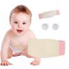 Paskyee Umbilical Hernia Belt Baby Belly Button Band Infant Belly Wrap Abdominal Binder Hernia Truss Support Adjustable Navel Belly Band Newborn Umbilical Cord Pink view 1