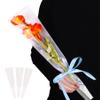 AUEAR, 100 Pack Single Rose Packaging Bags White Flower Wrapping Bouquet Wrappers view 1