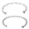 Divoti Ridged & Ridged Rolo Stainless Steel Interchangeable Medical Alert Replacement Bracelet for Women -4.0" view 1