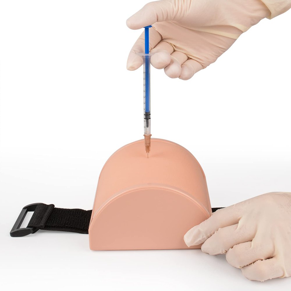 Medarchitect Intramuscular Injection Training Pad Model with 3 Skin Layers IM, SQ, ID Injection Simulator Practice Tool for Medical Education to Student, Nurse, Doctor Educational Supplier