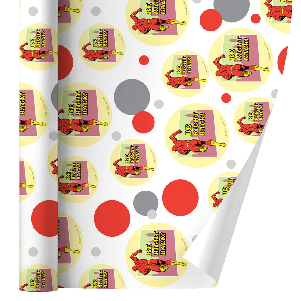 GRAPHICS & MORE The Flash Be Right Back Gift Wrap Wrapping Paper Roll