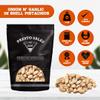 Presto Sales In Shell Pistachios Onion n' Garlic 16 oz. | Premium UMAMI taste, Allium family, Shallot relish, Flavored Pistachio Nuts | Healthy, Natural, Vegan, Non-GMO | Resealable 1 lb. Pouch Bag view 2
