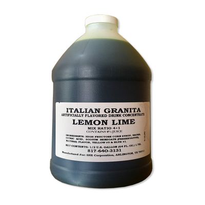 Granita Frozen Drink Mix - Single Bottle (Lemon-Lime)