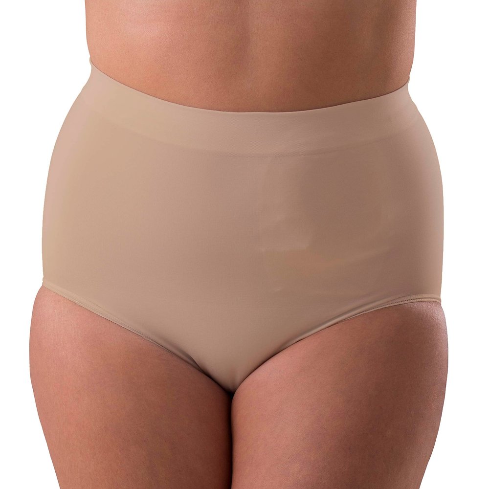 Corsinel Regular Female Brief Low for Medium Ostomy and Hernia Support | Seamless Ostomy & Hernia Briefs | Comfortable Hernia & Ostomy Underwear for Women | Colostomy Support Garment